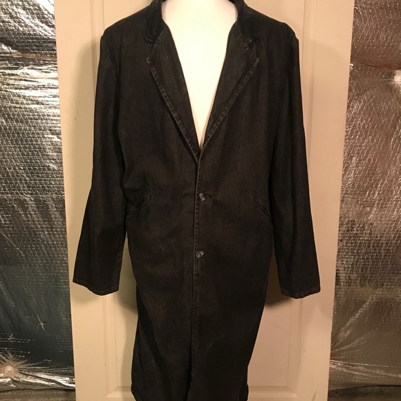 denim trench coat mens